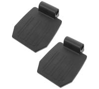 GARVALON Replacement Wheelchair Footrest 2Pcs Foot Plate Pedals PP Material Easy Installation Suitable for Most Wheelchair Brands
