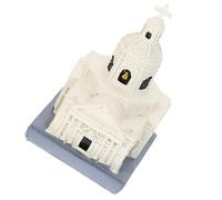 GARVALON Resin Church Model Decorative Desktop Prop Sand Table Ornament Creative Home and Office Decor Delicate Cathedral Craft for Tabletop Display