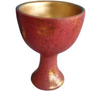 GARVALON Resin Holy Cup Goblet for Worship Altar Sacrificial Religious Tool Decorative Wiccan Supplies Sacred Chalice for Rituals and Ceremony