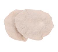 GARVALON Reusable Cloth Jar Covers for Fermentation and Food Storage - Washable Breathable Bottle Caps for Mason Jars Canning Lids Beige 2Pcs