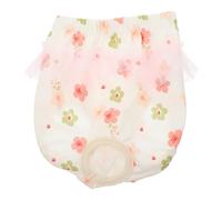 GARVALON Reusable Female Puppy Protective Pet Physical Pant with Breathable Absorption Super-soft Lining Dog Diaper for Menstruation and Incontinence Comfortable Fit for Dogs Up