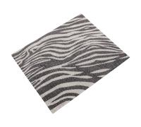 GARVALON Rhinestone Applique Patch Zebra Stripe 24X20Cm, Self Adhesive Embroidery Square for Crafting Clothing and Bag Accessories