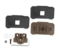 GARVALON Rotatable Helmet Flashlight Mount Base Adapter Helmet Accessory Compatible with Tactical Headlamps for Motorcycle and Outdoor Use