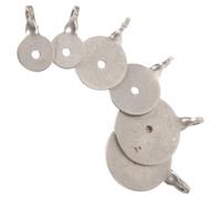 GARVALON Shooting Training Metal Targets 6Pcs Stainless Steel Hanging Practice Tools for Archery and Competition Use