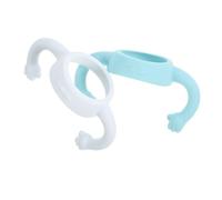 GARVALON Silicone Baby Bottle Handles with Simple Design and Fine Texture 2 Pcs Sturdy and Comfortable to Grip and Weaning Feeder Accessories for Infant and Toddler Feeding Bottles