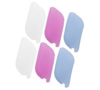 GARVALON Silicone Toothbrush Dust Caps 6pcs Toothbrush Head Covers Reusable Protective Cases for Home and Travel in Light Blue Rose Red and White