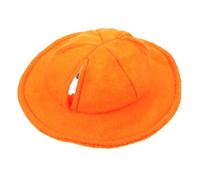 GARVALON Small Pet Orange Hat for Guinea Pigs Hamsters Rabbits Lightweight Comfortable Pet Decoration for Christmas Birthday Themed Parties Adorable Role-playing Accessory