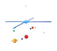 GARVALON Solar System Stem Kit Hanging Planets Model 3d Educational Science for Boys Early Learning Space Decor Planet Set