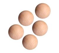 GARVALON Solid Wooden Balls and Can be Drawn or Written Environmentally Friendly 5pcs 4cm Diameter Round DIY Accessories Wood for Craft Projects and Home Decorations