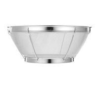 GARVALON Stainless Steel Fine Mesh Colander Small Drain Basket for Fruits Vegetables Rice Strainer Kitchen Sieve Compact Multifunctional Washing Basket