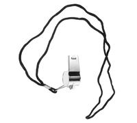 GARVALON Stainless Steel Metal Whistle Lanyard Sturdy Sports Referee Whistle for Soccer for Outdoor Activities and Coaching Random Color Random Color