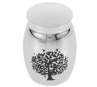 GARVALON Stainless Steel Pet Urn with Lid Cremation Keepsake for Dog Cat Ashes Small Portable Memorial Container Strong Seal Honor Loved Pets