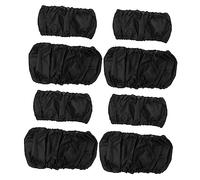 GARVALON Stroller Wheel Covers Wheel Protectors Made of Sturdy Oxford Cloth 8pcs Portable and Tear-Resistant to Keep Your House Clean Black When You Bring the Stroller
