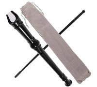GARVALON Student Clarinet Beginner Set 8-hole Lightweight Abs with Storage Pouch Black for Children Early Education Beginner Clarinet Random Color