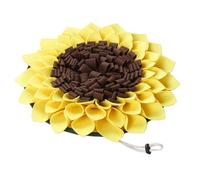 GARVALON Sunflower Pet Snuffle Mat for Dogs Slow Feeding Training Pad Non-slip Dining Mat Interactive Foraging Enhancing Sniffing Skills