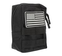 GARVALON Tactical Waterproof Molle Waist Utility Bag Compact Slim Cell Phone Belt Pouch Outdoor Tool Pouch for Hiking Camping Sports Random Color