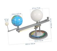 GARVALON Three-sphere System Model Educational Kit for Astronomy Enthusiasts DIY Sun Earth Moon Orbital Teaching Tool Demonstrating and Celestial Movements for Home and School Use