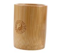 GARVALON Traditional Bamboo Stick Tube for Chinese Divination i Ching Pot Retro Decorative Bucket