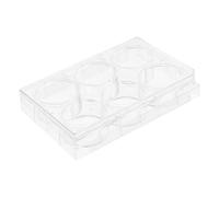 GARVALON Transparent Cell Culture Plate for Lab Use Tissue Culture Container for Cell Growth and Behavior Research Multi-functional Laboratory Dish for Clinical Experiments
