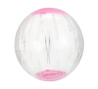 GARVALON Transparent Hamster Run-about Exercise Ball Pink Pet Plaything for Small Pets Hedgehogs Squirrels Secure Healthy Activity