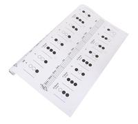 GARVALON Trumpet Chord Learning Chart Fingerings Large Practice Poster for Beginners and Intermediate Players Music Reference Guide