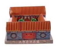 GARVALON Unique Ancestor Sacrifice Paper Villa Kit Creative Ancestor Worship Paper Villa for Burning Easy to Clean Ash Offering for Ancestral Rituals and Festivals