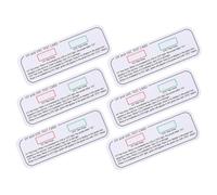 GARVALON Uv Uvc Light Test Cards 6pcs Paper Strips for Bearded Dragon Accessories and Indoor Uv Detection