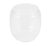 GARVALON Vintage Glass Lantern Globe Replacement for Kerosene Oil Lamp Clear Hurricane Lamp Chimney Shade Outdoor Compatible Lampshade Accessory for Rustic Lighting