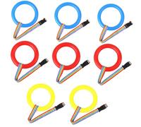 GARVALON Walking Rope Random Color 8pcs for Toddlers Plastic and Fiber with Handles Detachable Design Child Leashes Outdoor Safety for Preschool Boys and Girls in Public Places