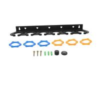 GARVALON Wall Mount Mic Stand Holder Mount for Audio Setup Hanging Mic Holder Six Holes Compatible Microphone Stands