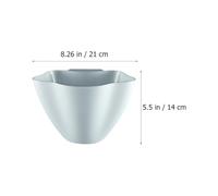 GARVALON Wall Mounted Hanging Trash Can 3Pcs Plastic Wastebaskets for Home and Office Use Lightweight Garbage Recycling Container