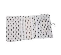 GARVALON Washable Diaper Storage Bag for Babies Reusable Diaper Pouch Button Closure Compartmentalized Organizer for Baby Essentials Waterproof and Portable