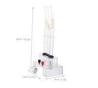 GARVALON Water Electrolysis Experiment Equipment Electrolyzer for School Lab Chemistry Teaching Science Kits Chemical Props for Oxygen and Hydrogen Generation