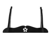 GARVALON Wooden Desktop Sword Stand Double Display Rack for Flute and Katana Holder Handcrafted Decorative Holder for Collectors and Home Decor