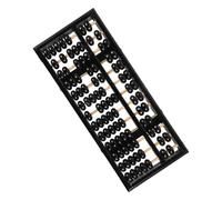 GARVALON Wooden Educational Abacus for Students and Rods with Beads Traditional Chinese Mental Arithmetic Tool for Counting Math Learning Brain Development and Numeracy Skills Training