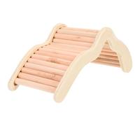 GARVALON Wooden Hamster Ladder Multi-function Platform for Hamster and Chinchilla Climbing and Hiding Accessory