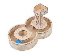 GARVALON Wooden Hamster Maze Small Pet Labyrinth for Exercise and Fun Bite-resistant Natural Material Suitable for Hamsters Gerbils Rats Enhances Activity and Mental Random Color