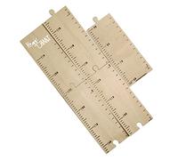 GARVALON Wooden Height Ruler Growth Chart Measuring Height for Boys and Girls Adhesive Tapes for Boys and Girls Room