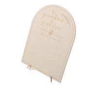 GARVALON Wooden Memorial Display Board First Photo Frame Growth Cards Newborn Nursery Decor Sign Prop for Parents Grandparents