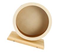 GARVALON Wooden Silent Running Wheel for Small Pets Hamsters Chinchillas Guinea Pigs Small Exercise for Healthy Muscle Building and Mental Stimulation Natural Wood Sports Wheel