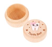 GARVALON Wooden Tooth Keepsake Box for Boys and Girls Cute Tooth Storage Organizer for Modern Design Compact for Cherished Memories for Showers and Birthdays