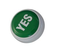 GARVALON Yes Responder Button Toy with Sounds Buttons for Games Quizzes and Competitions No Batteries Required for Parties and Interactive Fun
