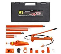 Garvee 12 Ton Porta Power Kit, Hydraulic Power Jack with Secure Transport Case, Auto Body Frame Repair Kit Hydraulic Equipment for Car Van Truck Farm Automobile Repairing - Orange