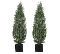 Garvee 182cm Realistic UV Resistant Artificial Cedar Topiary Trees, Faux Plants, Indoor Outdoor Home Decor, Low Maintenance, Ideal for Porch, Garden, Front Door
