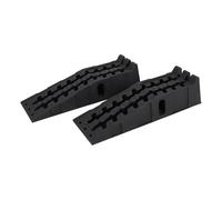 Garvee 2pcs Car Ramps, 5 Ton Heavy Duty Plastic Garage Ramps for Vehicle Lifting, Non-Slip & Weather Resistant 17cm High Motorhome Levelling Ramp for Workshop Service, Car Maintenance & Repair