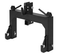 Garvee 3 Point Quick Hitch for Category 1 & 2 Tractors, Heavy Duty 3000 lbs / 1360kg Towing Hitch, 5-Level Adjustable Tractor Implement Attachment, Easy & Quick Mounting, No Welding Required Black