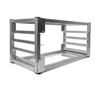 Garvee 5 Tier Aluminum Bun Pan Rack - 3" Spacing Bread Cooling Storage for Kitchen, Bakery & Restaurant, 21" D x 18" W x 13" H, Wall Mount