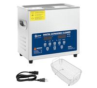 Garvee 6L Digital Ultrasonic Cleaner, Professional Cleaning Machine with 300W 0-80°c Heater & Digital Timer, 180W Commercial Stainless Steel Ultra Sonic Cleaner 40kHZ for Glasses Jewellery Metal