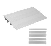 Garvee Aluminium Threshold Ramp, 10.4cm Rise Door Ramp for Wheelchairs & Mobility Scooters, 320kg Heavy Duty Door Transition Strip, Non-Slip Metal Floor Bar for Doorways, Home & Garden