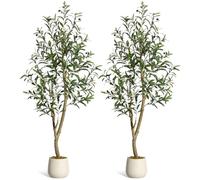 Garvee Artificial Trees, White, 5 '